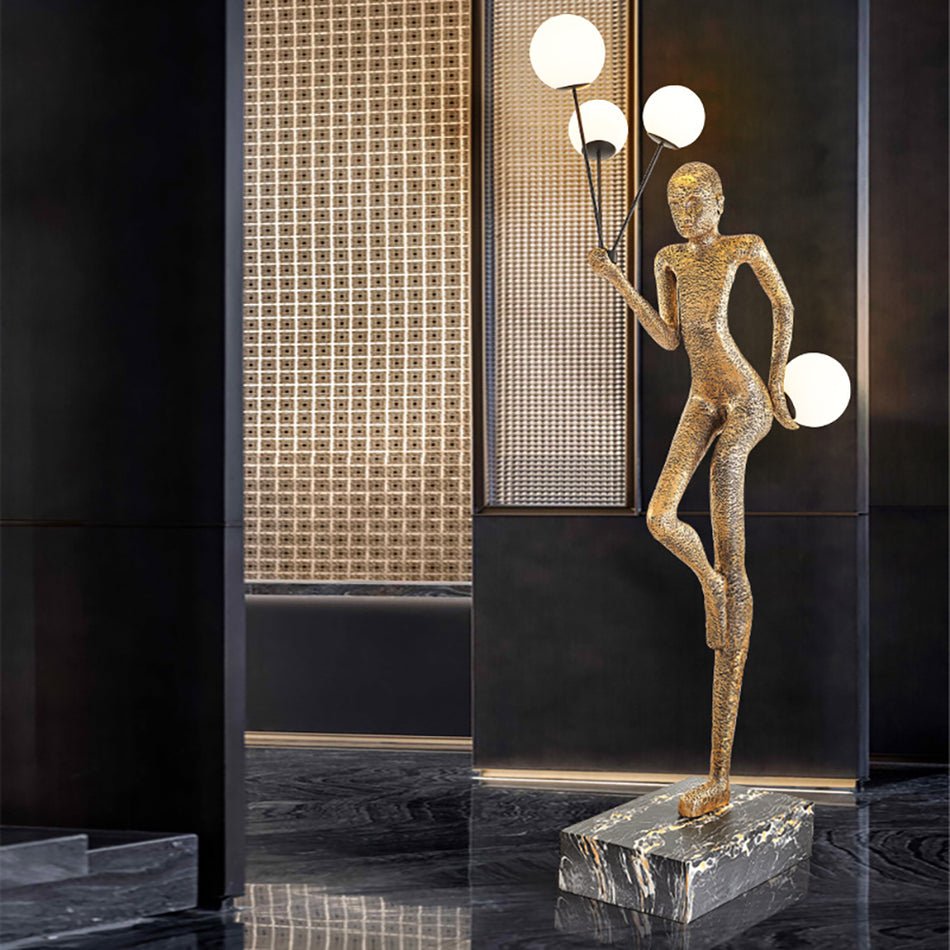 Juggling Sculptor Floor Light, Floor Lamp, detail 5