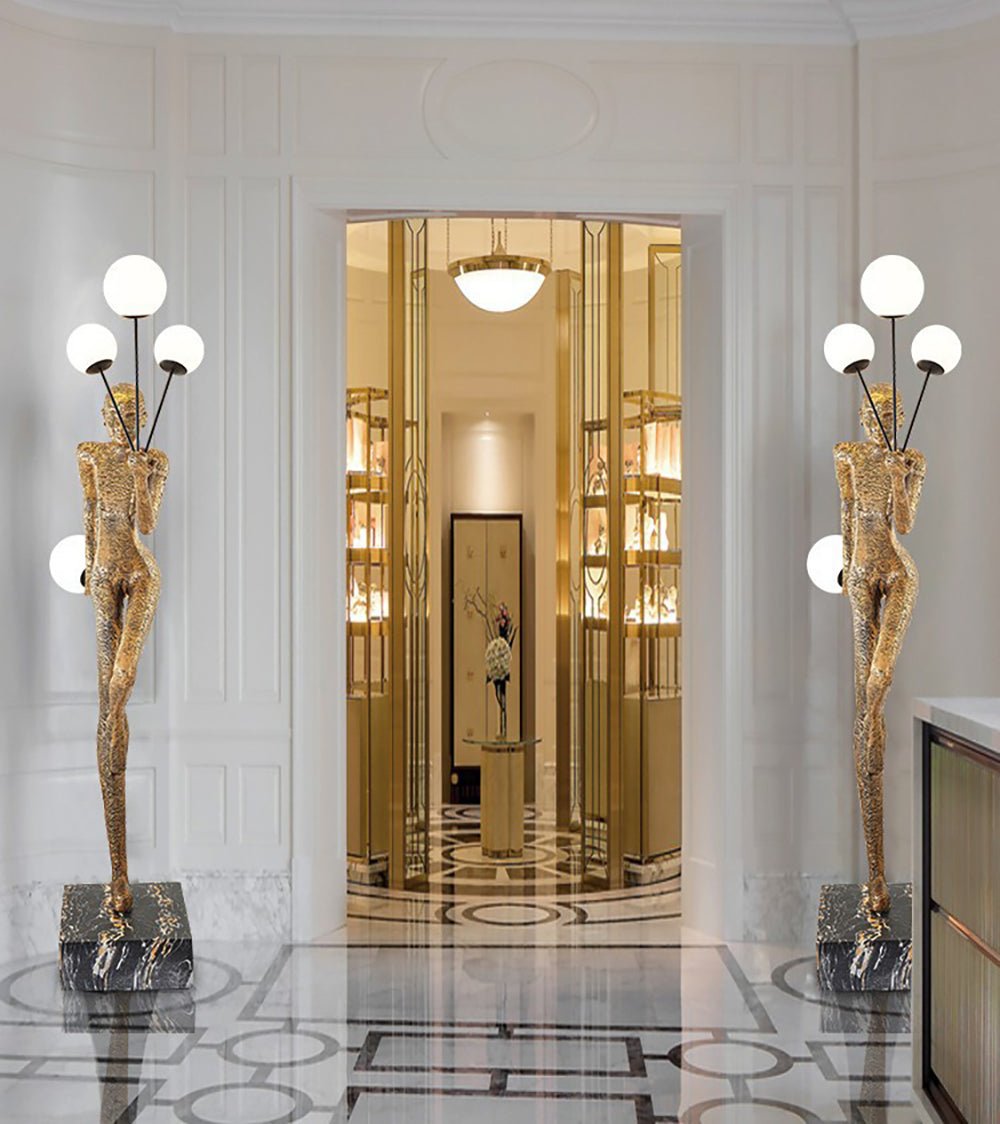 Juggling Sculptor Floor Light, Floor Lamp, detail 10