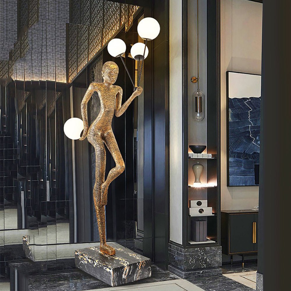 Juggling Sculptor Floor Light, Floor Lamp, detail 23