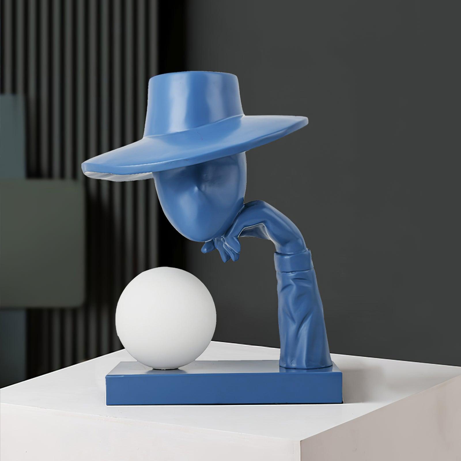 Glass Juni Resin Novelty Lamp, Bedside Table Lamp, detail 7