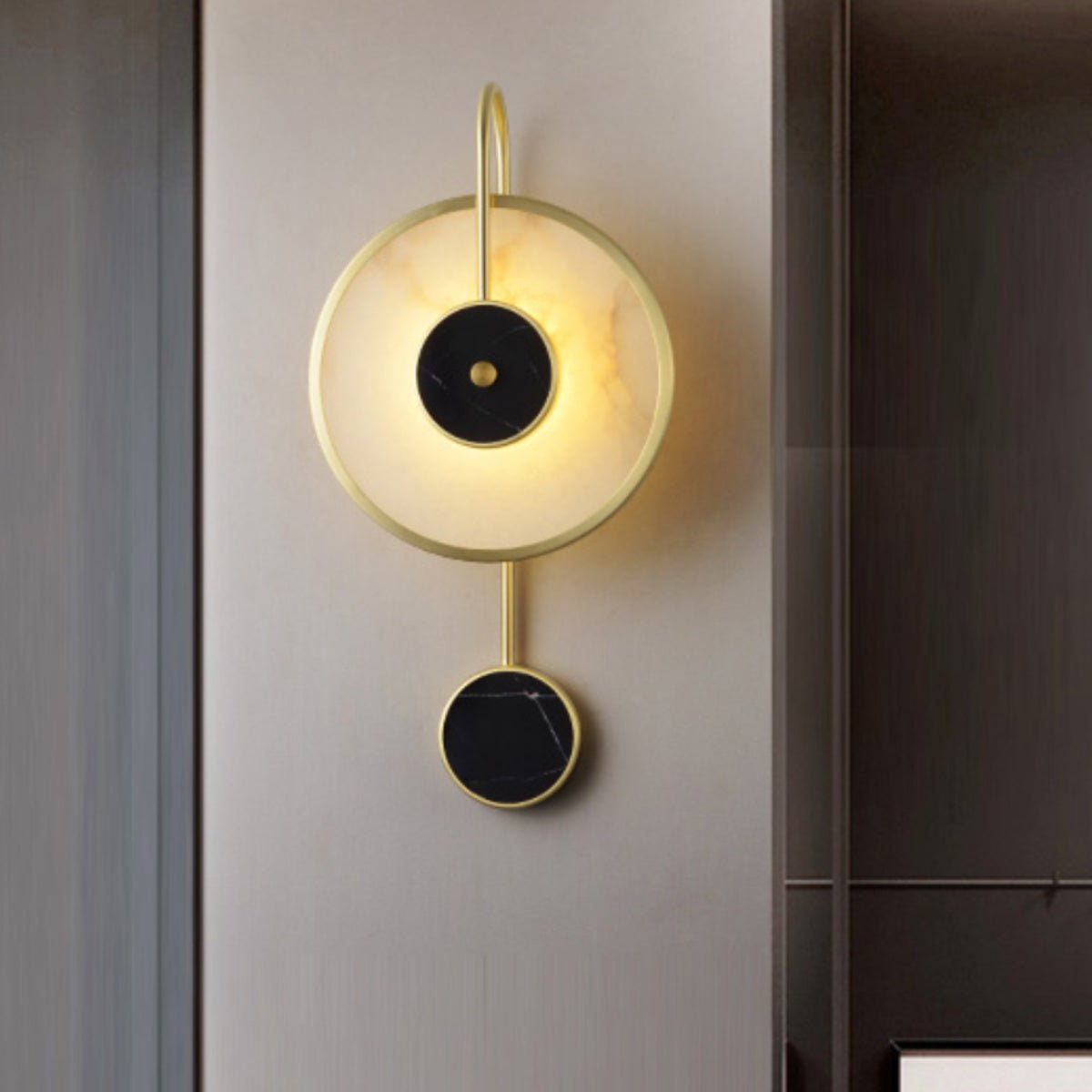 Kandy Alabaster Wall Light, Hardwired Wall Sconce, detail 2