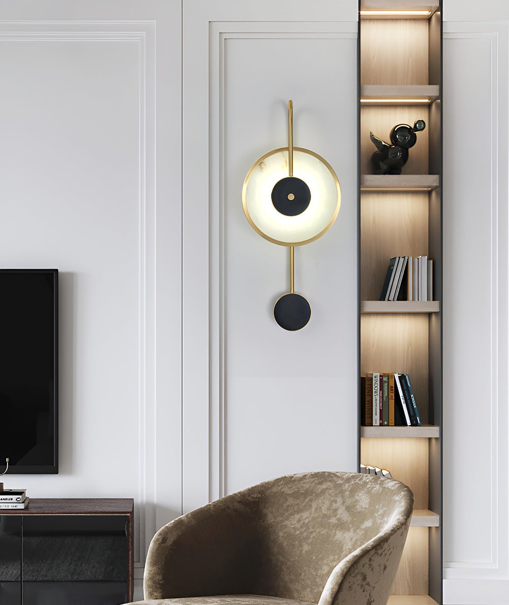 Kandy Alabaster Wall Light, Hardwired Wall Sconce, detail 6