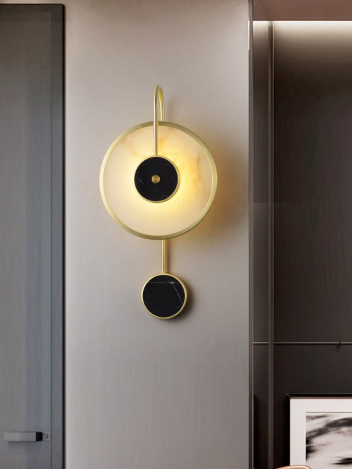 Kandy Alabaster Wall Light, Hardwired Wall Sconce, detail 19