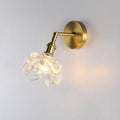 Kano Brass Wall Light, Wall Sconce, Glass, Dia 15cm x H 22cm
