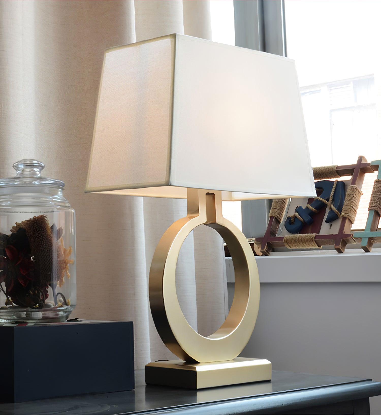 Keyhole Ring Table Light, Bedside Table Lamp, detail 9