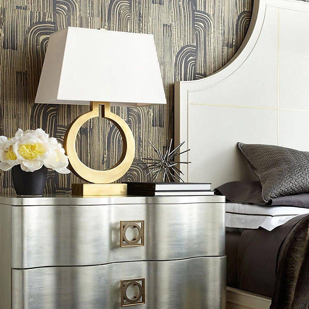 Keyhole Ring Table Light, Bedside Table Lamp, detail 10