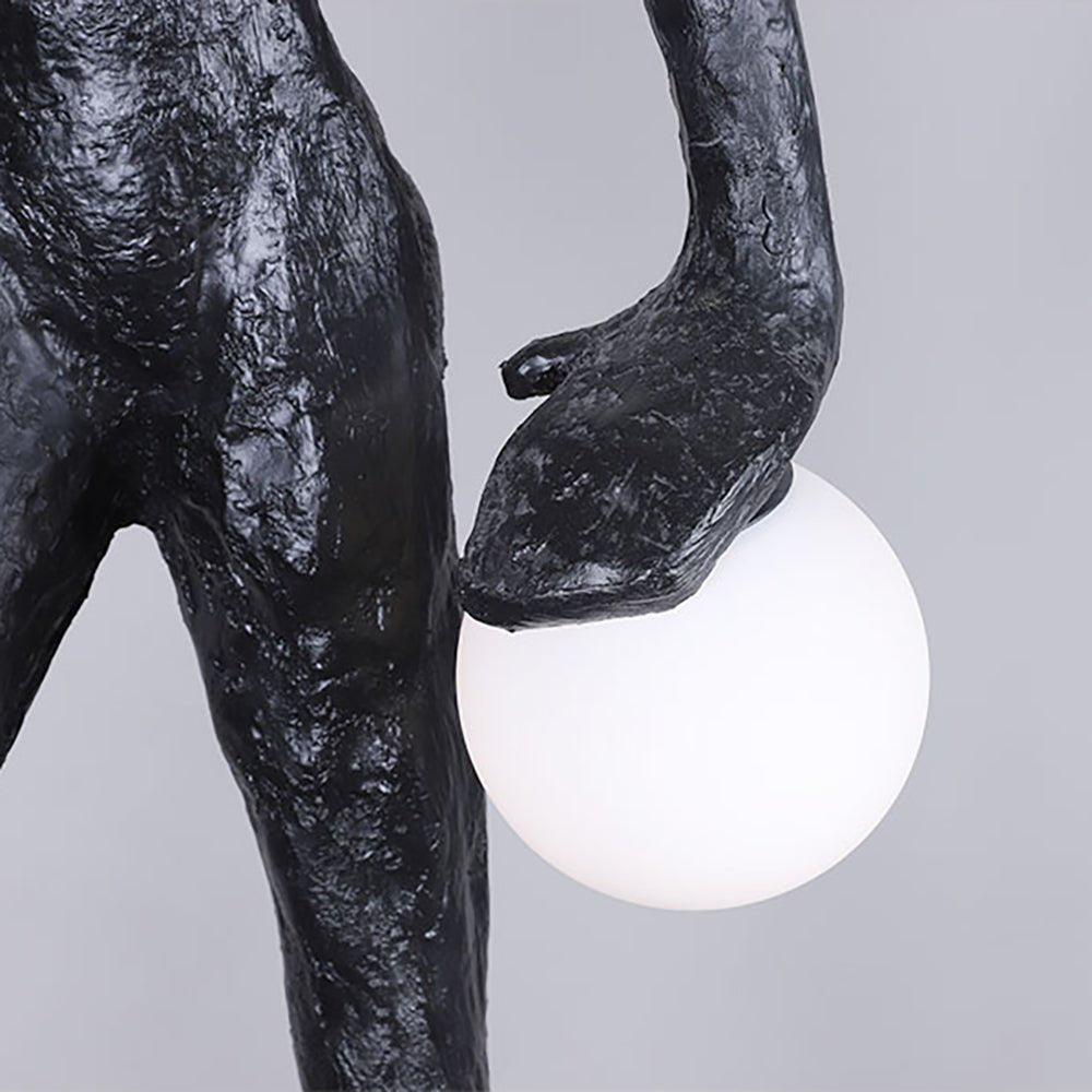Kicking Ball Sculpture Character Floor Light, Floor Lamp, detail 14