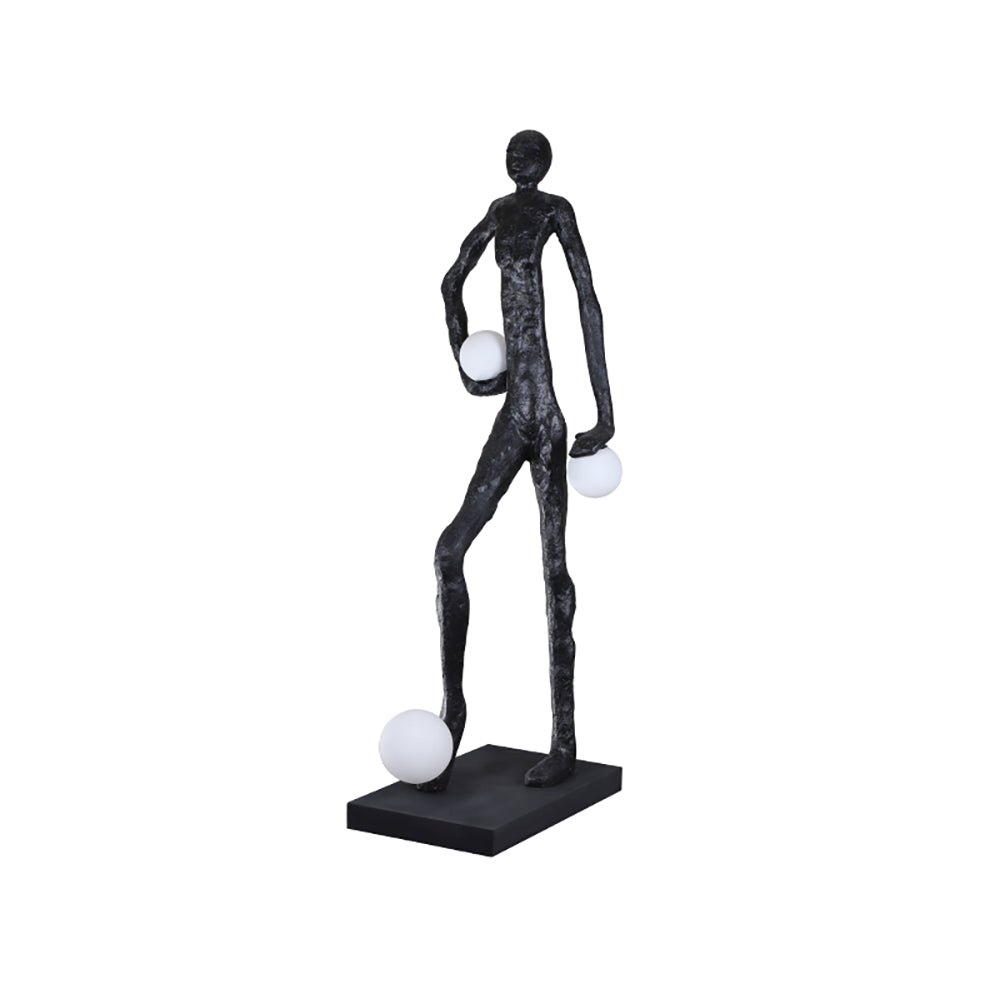 Kicking Ball Sculpture Character Floor Light, Floor Lamp, detail 10