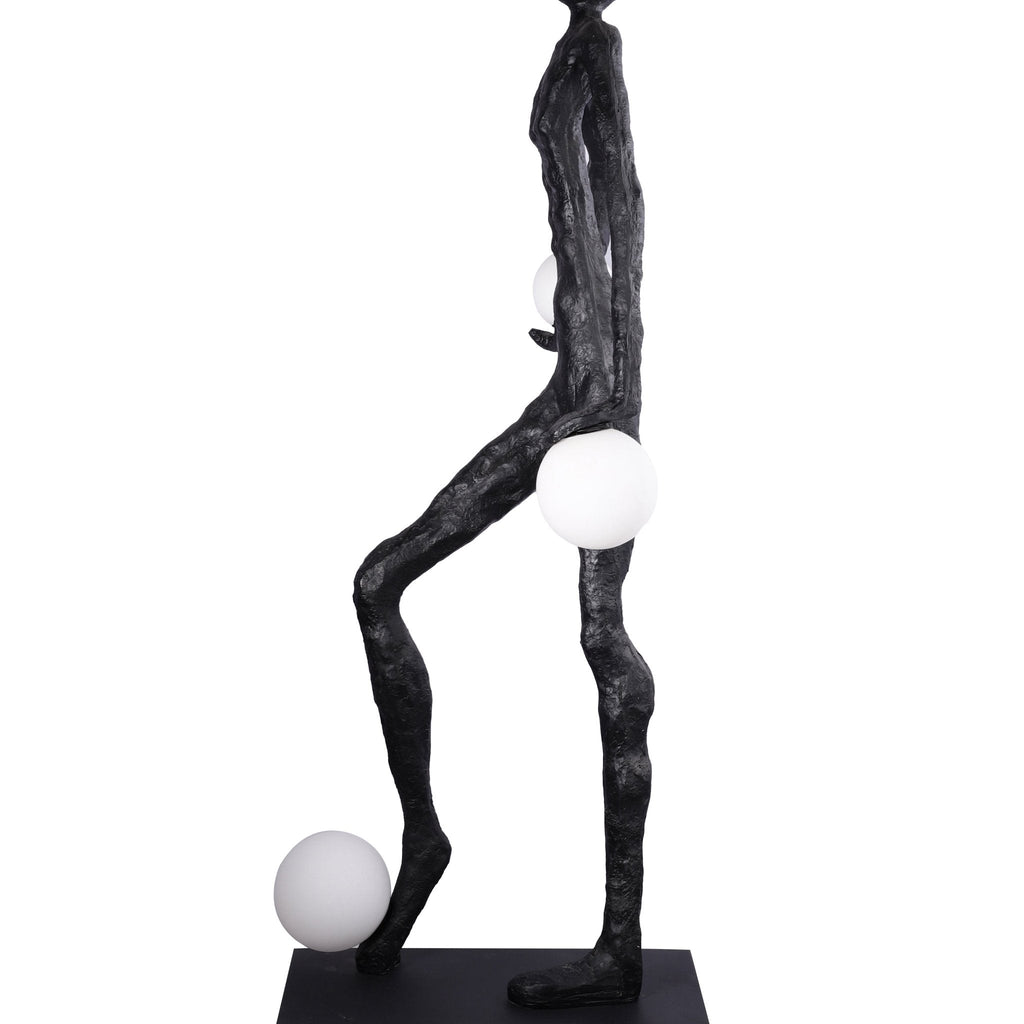 Kicking Ball Sculpture Character Floor Light, Floor Lamp, detail 11
