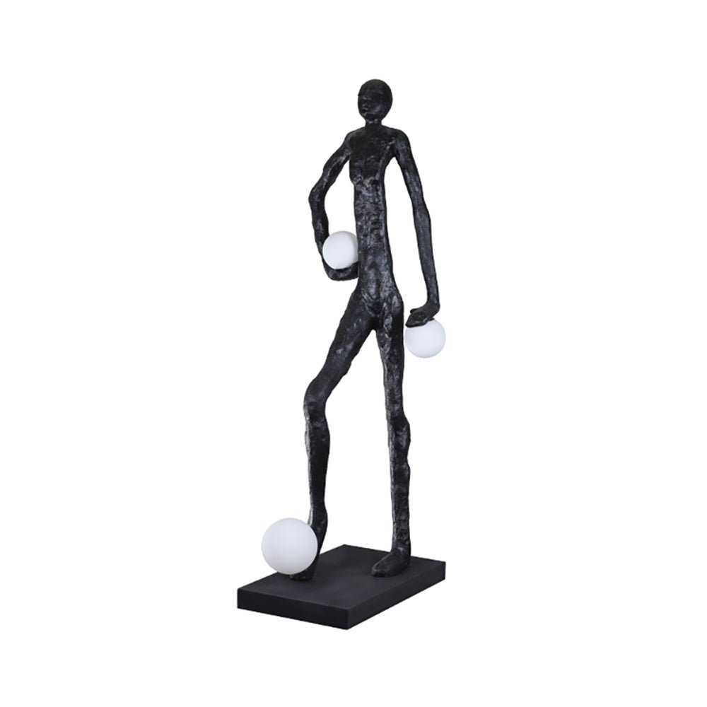 Kicking Ball Sculpture Character Floor Light, Floor Lamp, detail 17