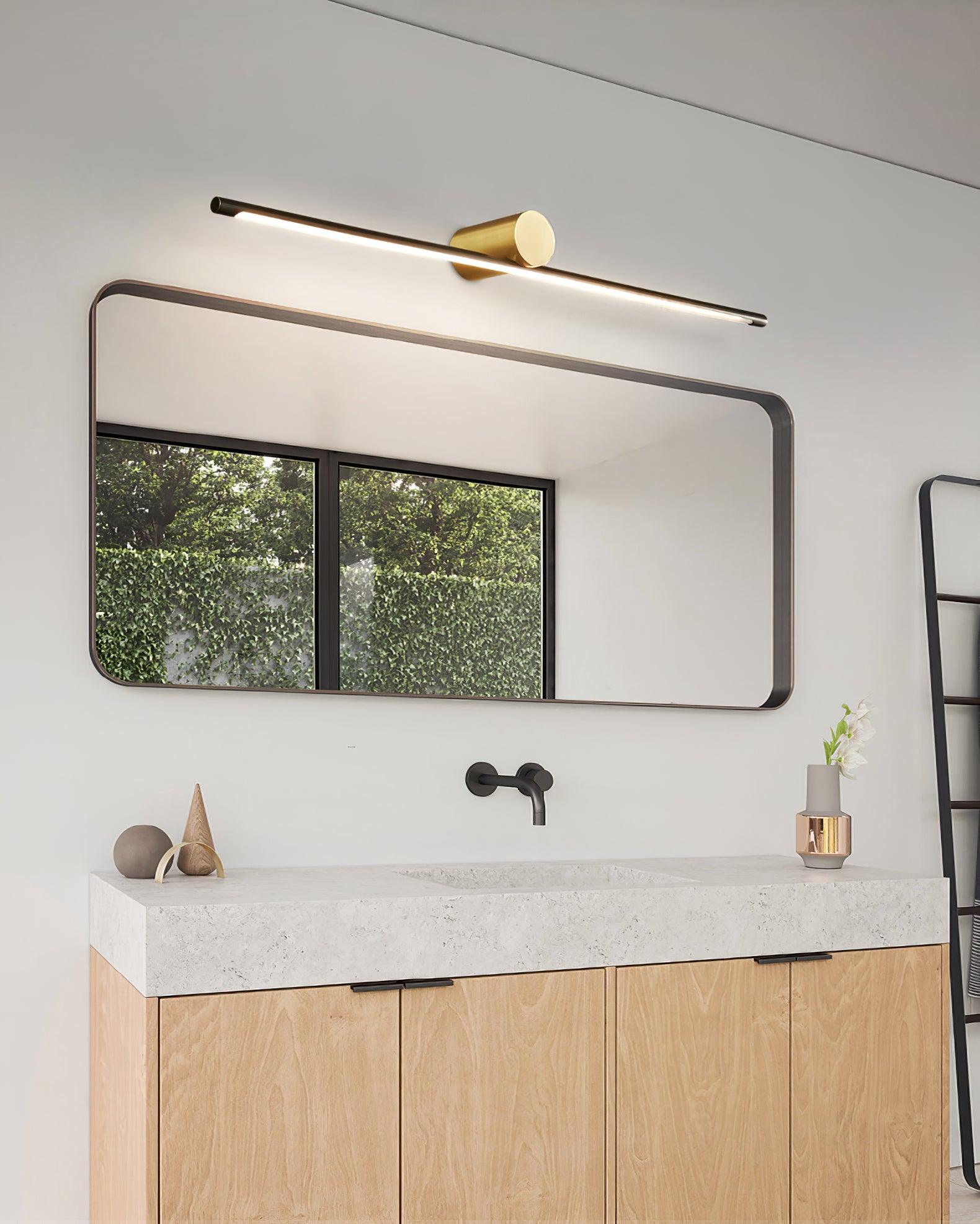 Koge Sleek Design Black LED Wall Light, Bathroom Wall Sconce, detail 14