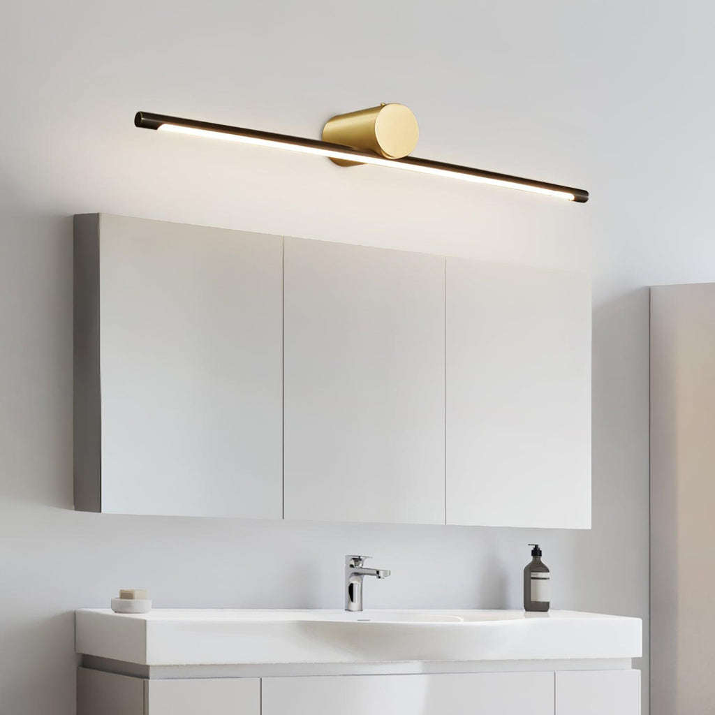 Koge Sleek Design Black LED Wall Light, Bathroom Wall Sconce, detail 2