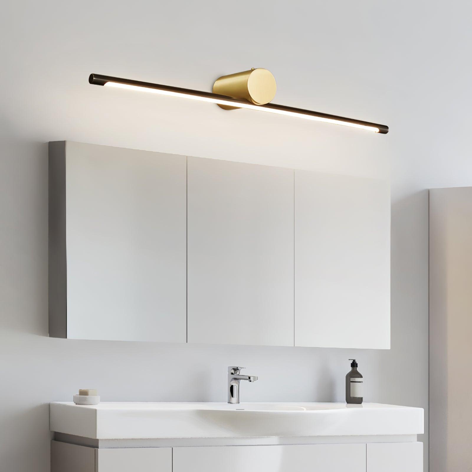 Koge Sleek Design Black LED Wall Light, Bathroom Wall Sconce, detail 2