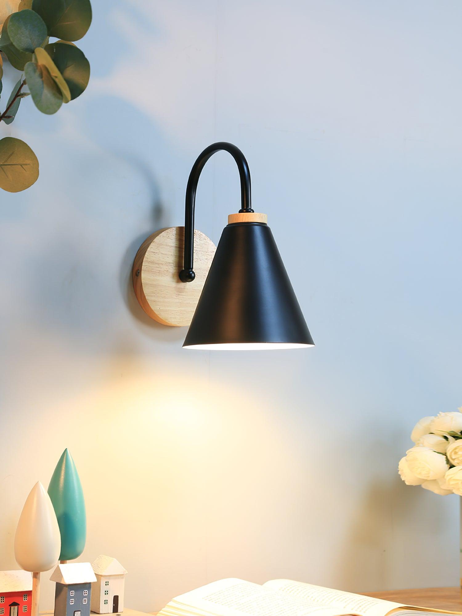 Kona Nordic Wall Light, Bedroom Wall Sconce, detail 4