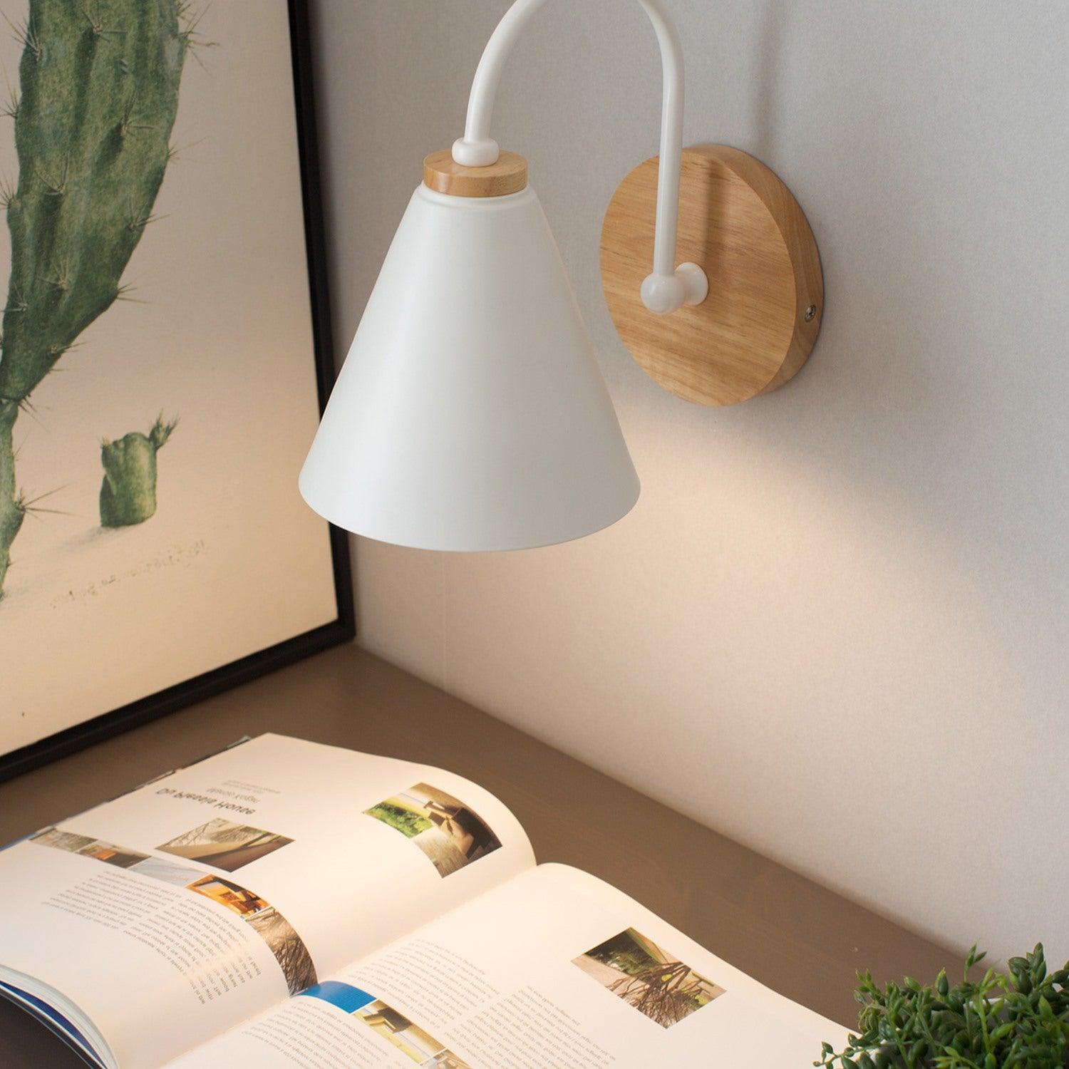 Kona Nordic Wall Light, Bedroom Wall Sconce, detail 5