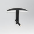 Hat Brim Pivot Arm Wall Light - W 30cm x H 27cm Metal, Plug-In Wall Sconce