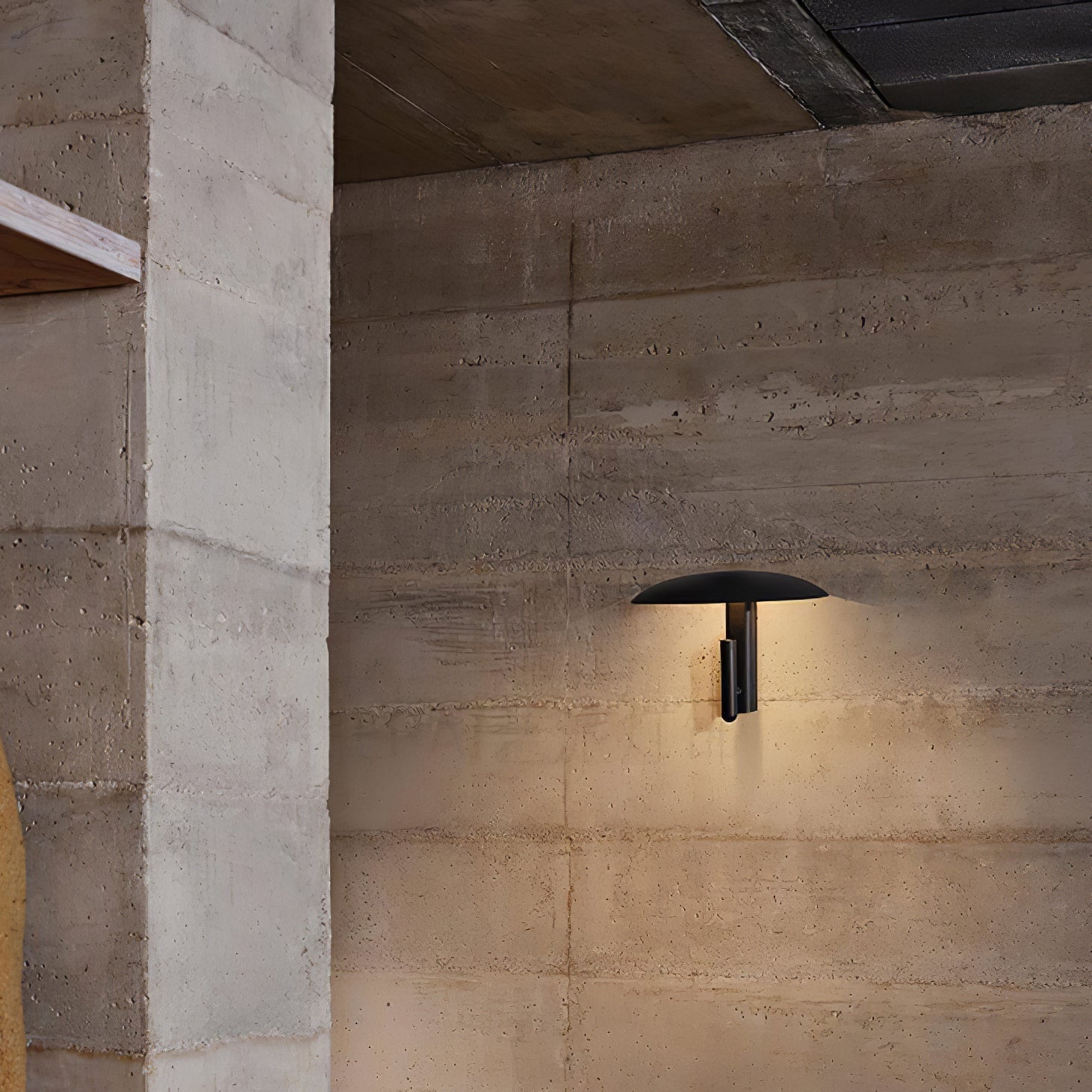 Hat Brim Pivot Arm Wall Light - W 30cm x H 27cm Metal, Plug-In Wall Sconce, detail 5