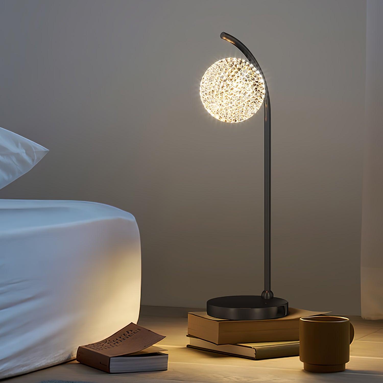 Ksovv Crystal Table Light, Bedside Table Lamp, detail 5