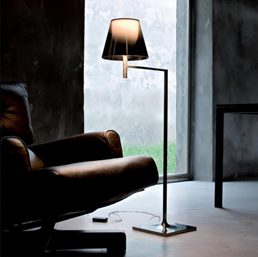 Chrome Prism Bending Standing Light, Floor Lamp, detail 3