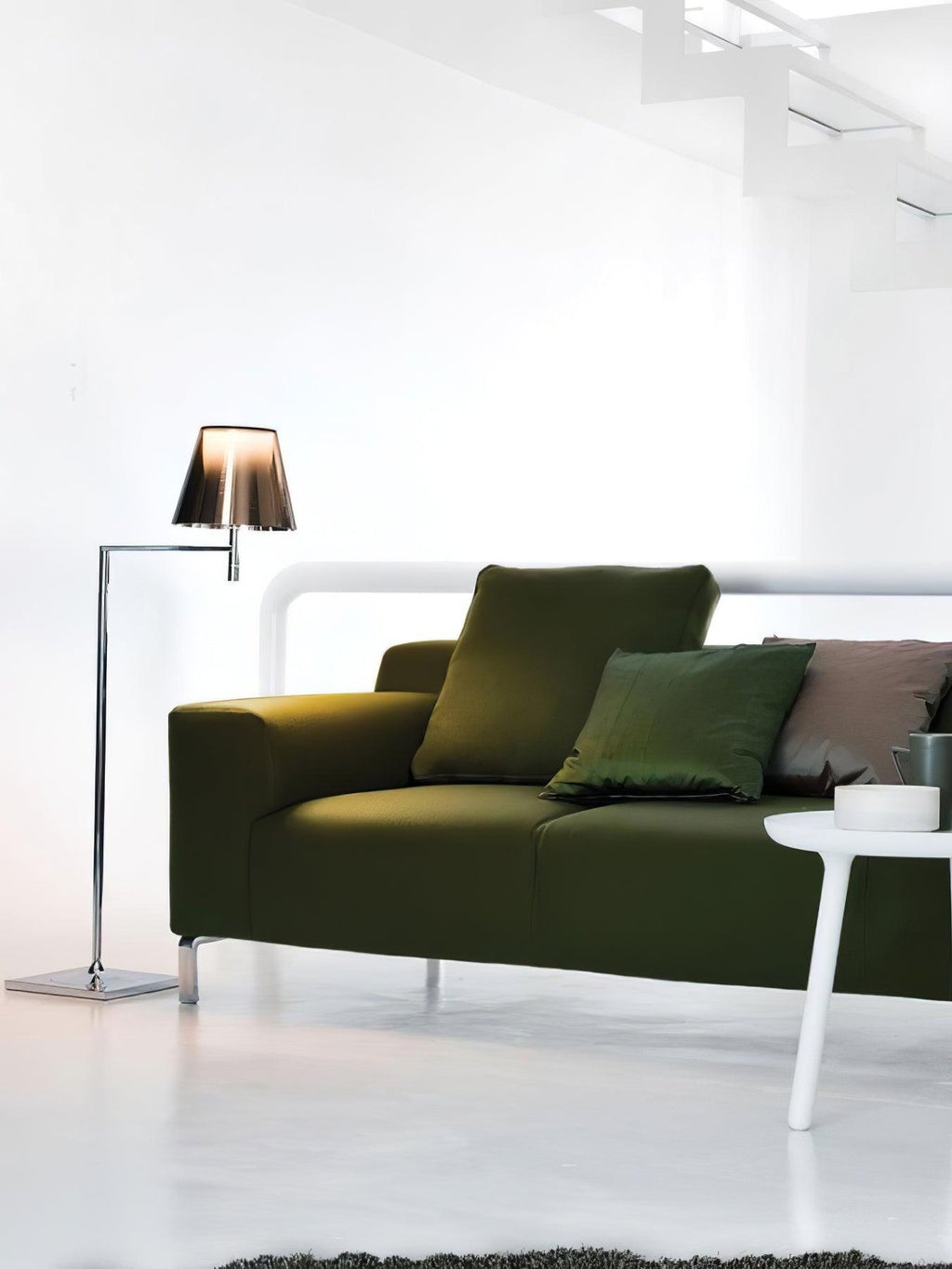 Chrome Prism Bending Standing Light, Floor Lamp, detail 6