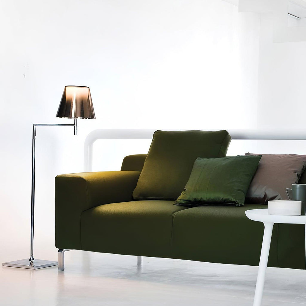 Chrome Prism Bending Standing Light, Floor Lamp, detail 5