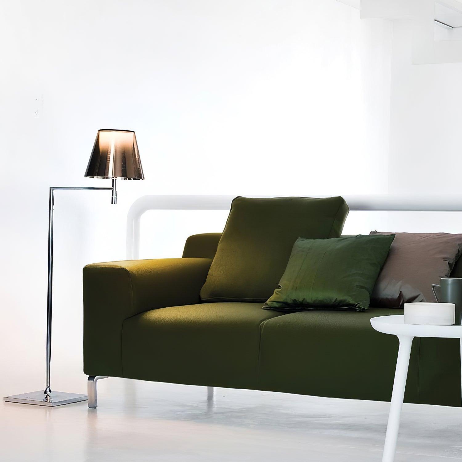 Chrome Prism Bending Standing Light, Floor Lamp, detail 5
