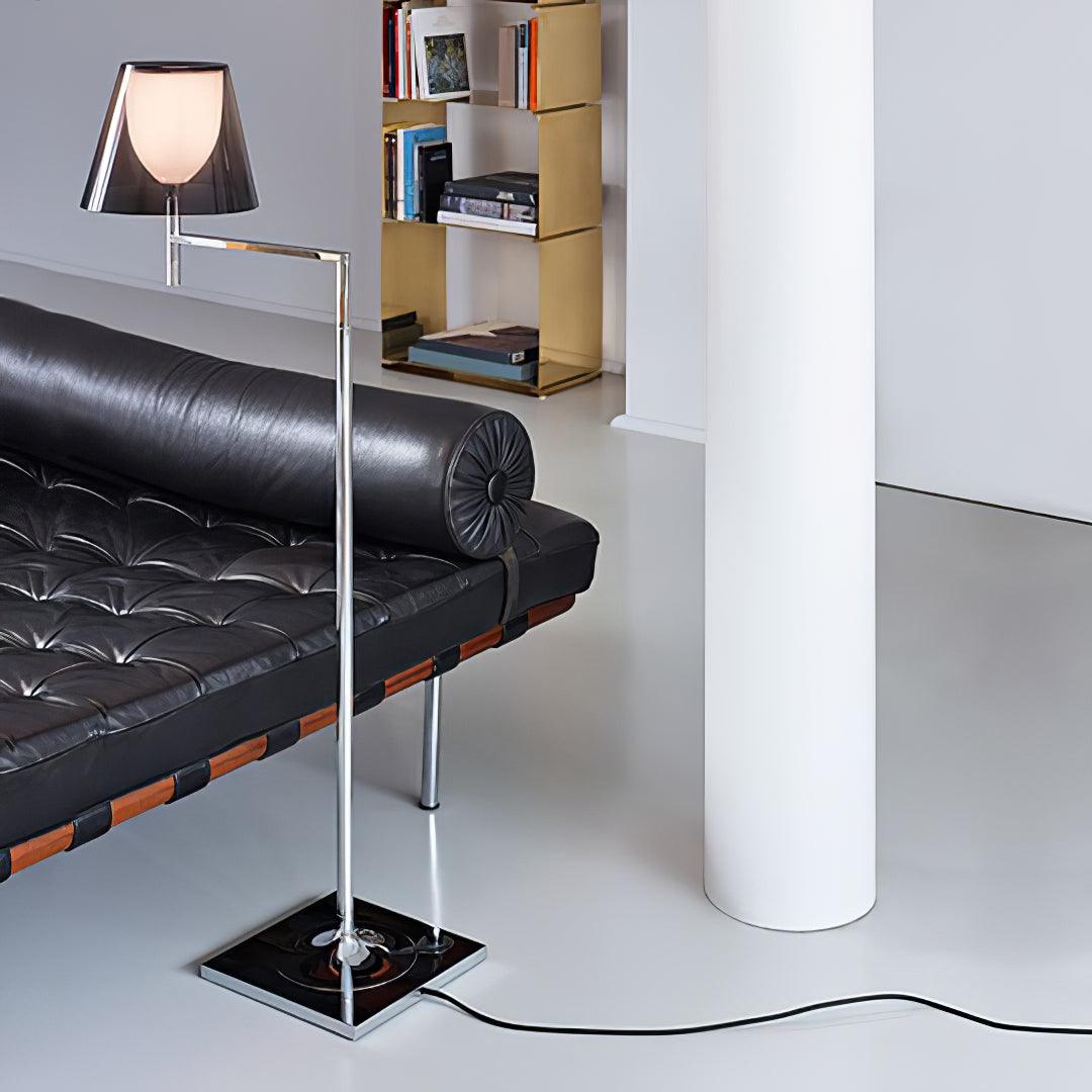 Chrome Prism Bending Standing Light, Floor Lamp, detail 4