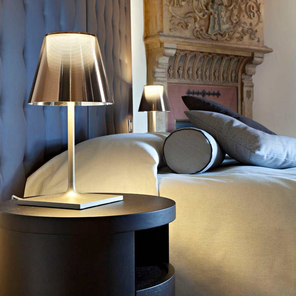Chrome Prism Table Light, Bedside Table Lamp, detail 8