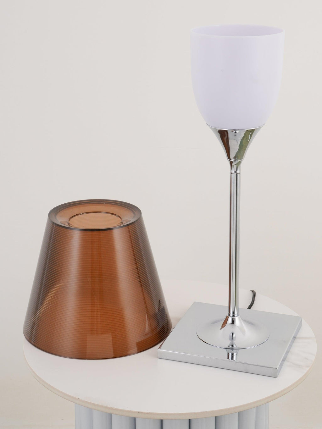 Chrome Prism Table Light, Bedside Table Lamp, detail 14