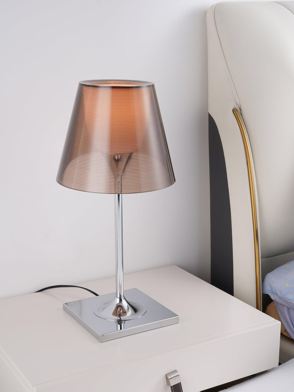 Chrome Prism Table Light, Bedside Table Lamp, detail 15
