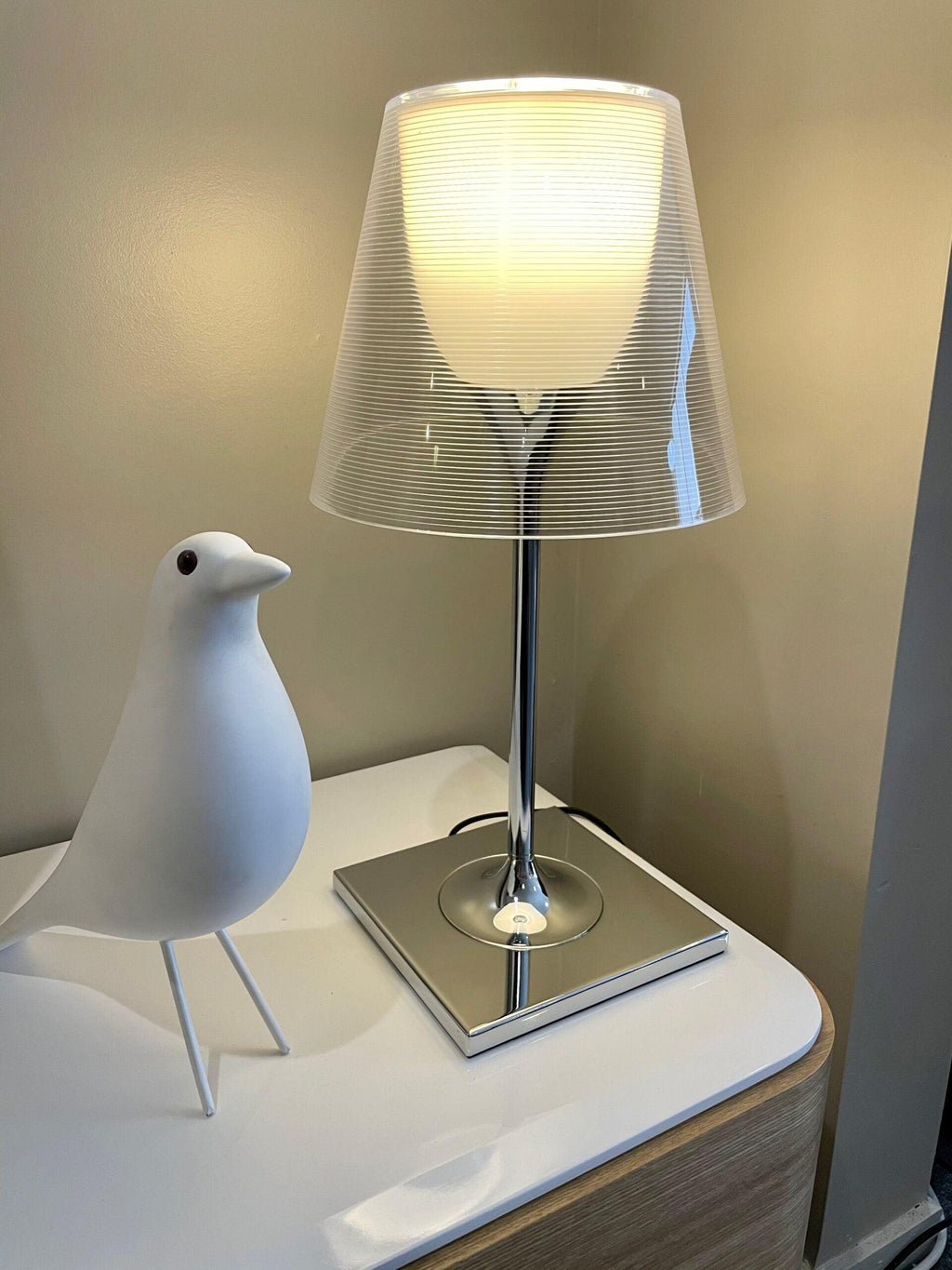 Chrome Prism Table Light, Bedside Table Lamp, detail 12