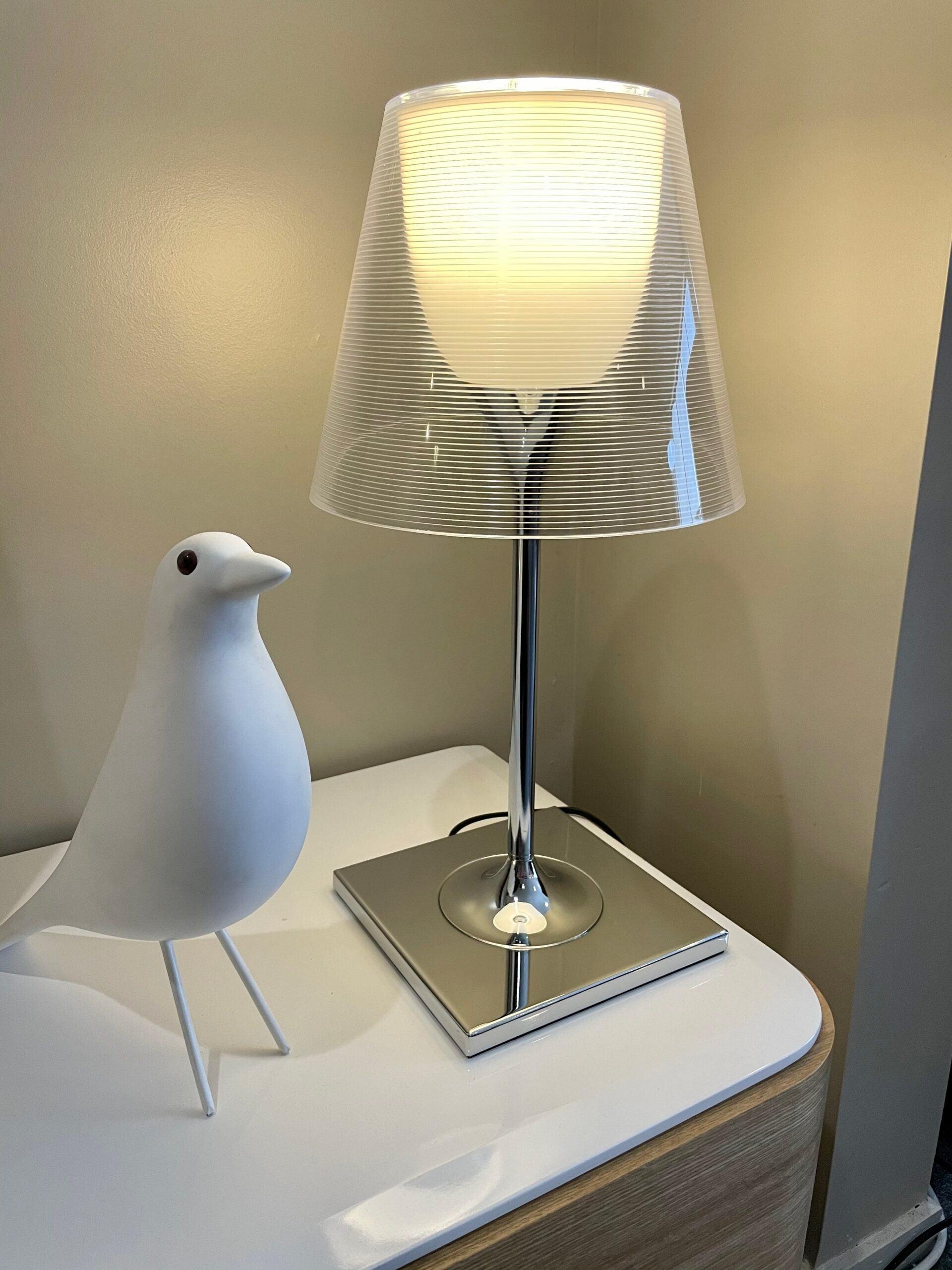 Chrome Prism Table Light, Bedside Table Lamp, detail 12