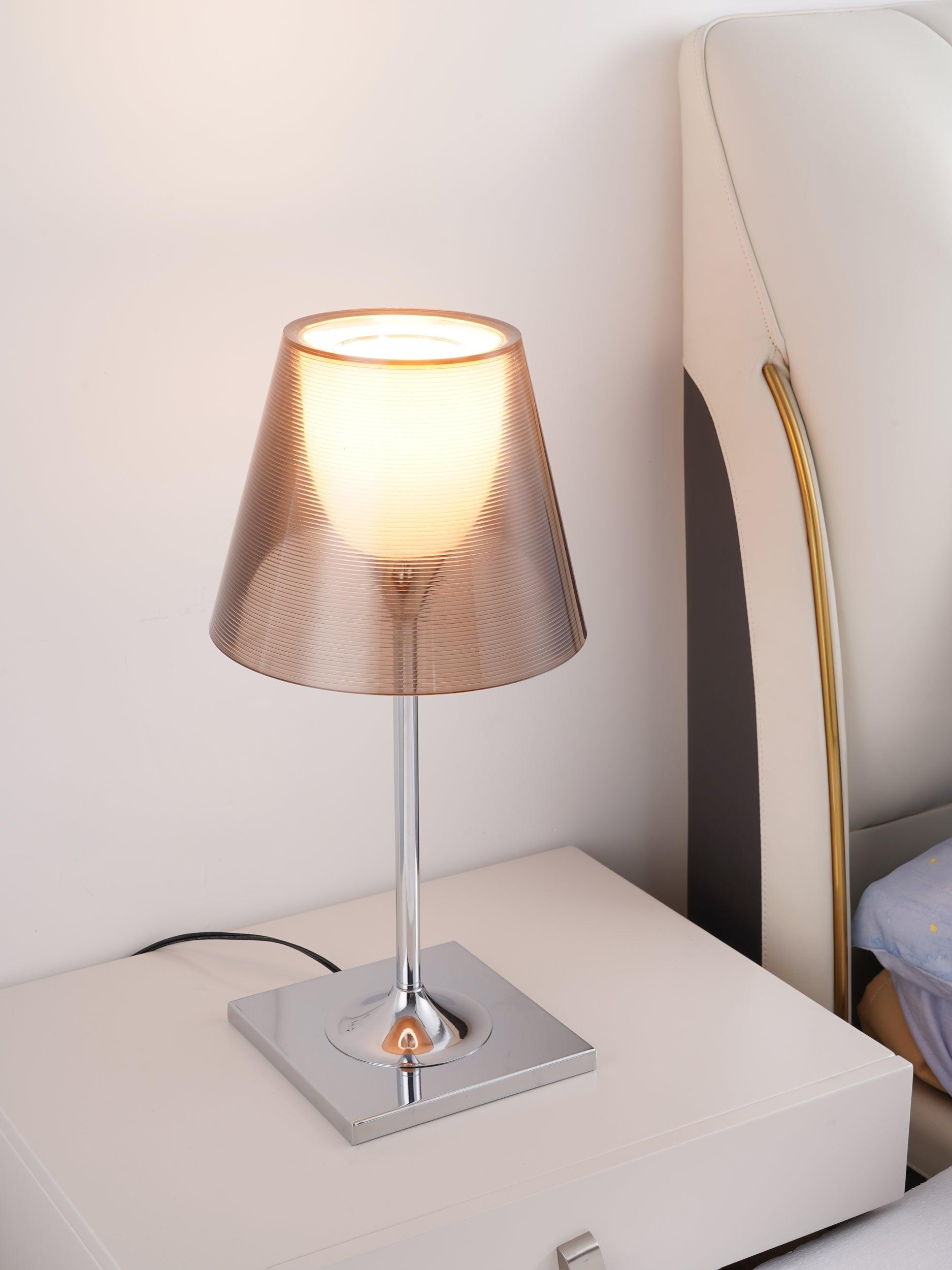 Chrome Prism Table Light, Bedside Table Lamp, detail 18