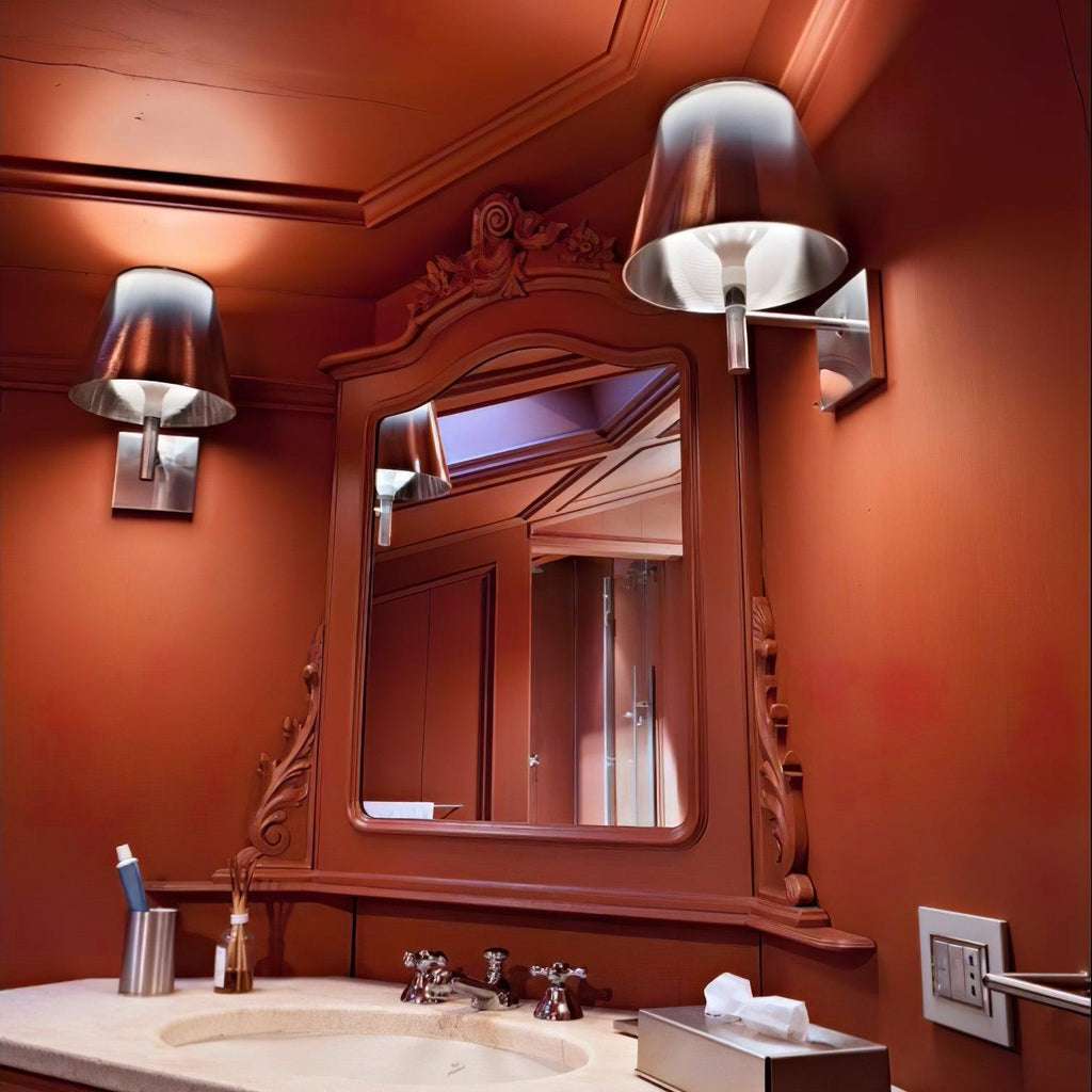 Chrome Prism Wall Light, Hardwired Wall Sconce, detail 6