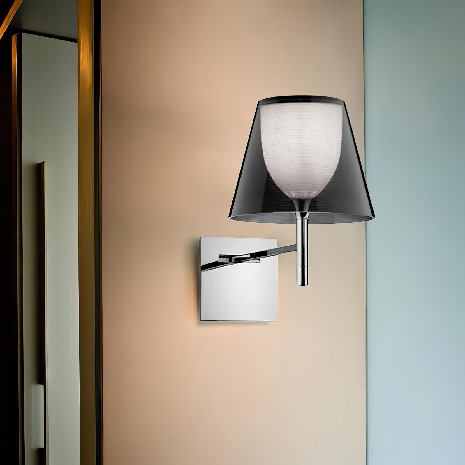 Chrome Prism Wall Light, Hardwired Wall Sconce, detail 3