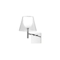 Chrome Prism Wall Light, Hardwired Wall Sconce, Metal, Dia 23.5cm x H 40cm