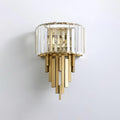 Kubica Crystal Wall Light, Hardwired Wall Sconce, Stainless steel, Dia 25cm x H 40cm
