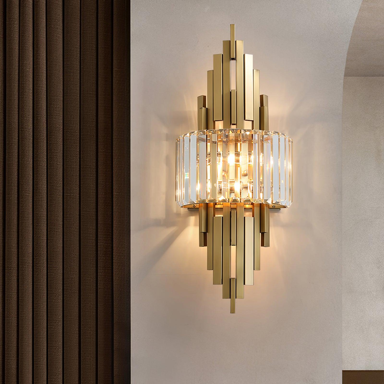 Kubica Crystal Wall Light, Hardwired Wall Sconce, detail 5