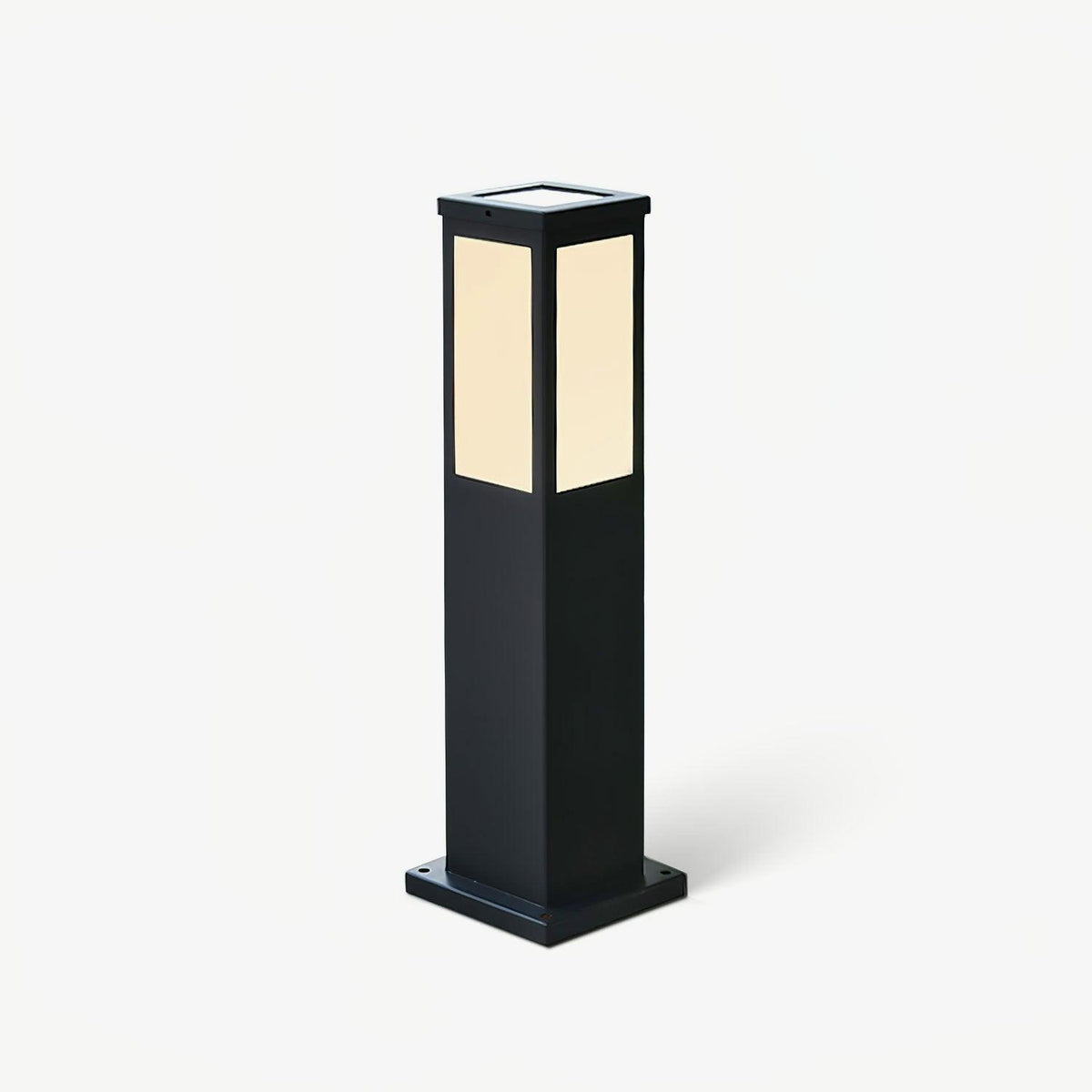 Metal Kuzco Bollard Garden Light, Outdoor Wall Light, Iron, ∅ 5.5″ x H 23.6″