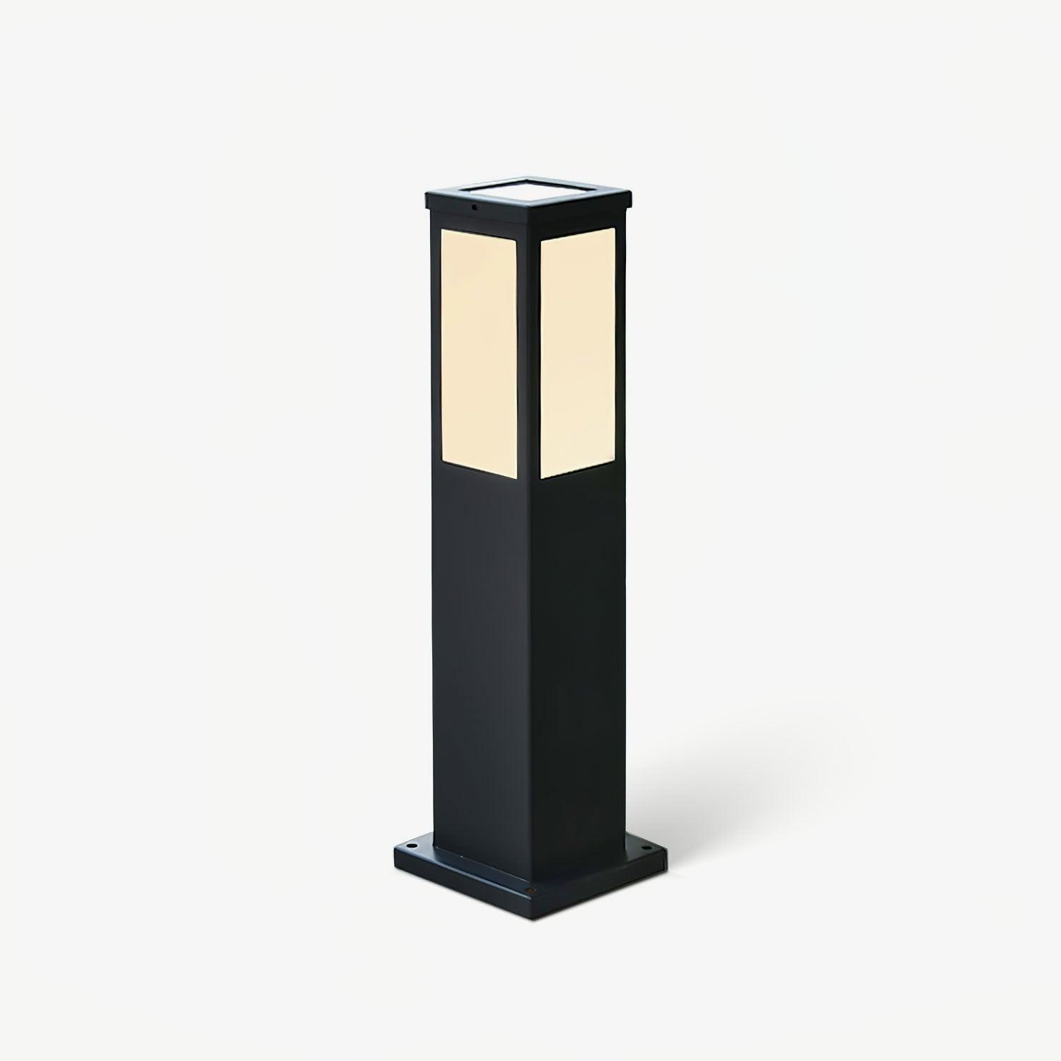 Metal Kuzco Bollard Garden Light, Outdoor Wall Light, Iron, ∅ 5.5″ x H 23.6″
