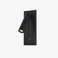 Black Bedside USB Wall Light - ∅ 3″ x H ‪7.2″ Aluminum alloy, Bedroom Wall Sconce