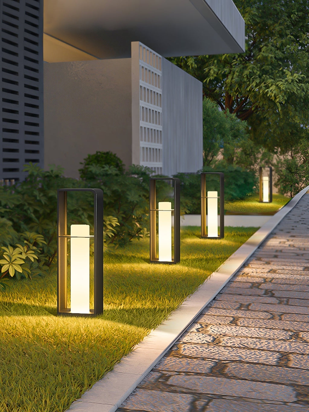 Lantern Garden Solar Exterior Light - Dia 20 cm x H 45cm Stainless Steel, Outdoor Wall Light, detail 12
