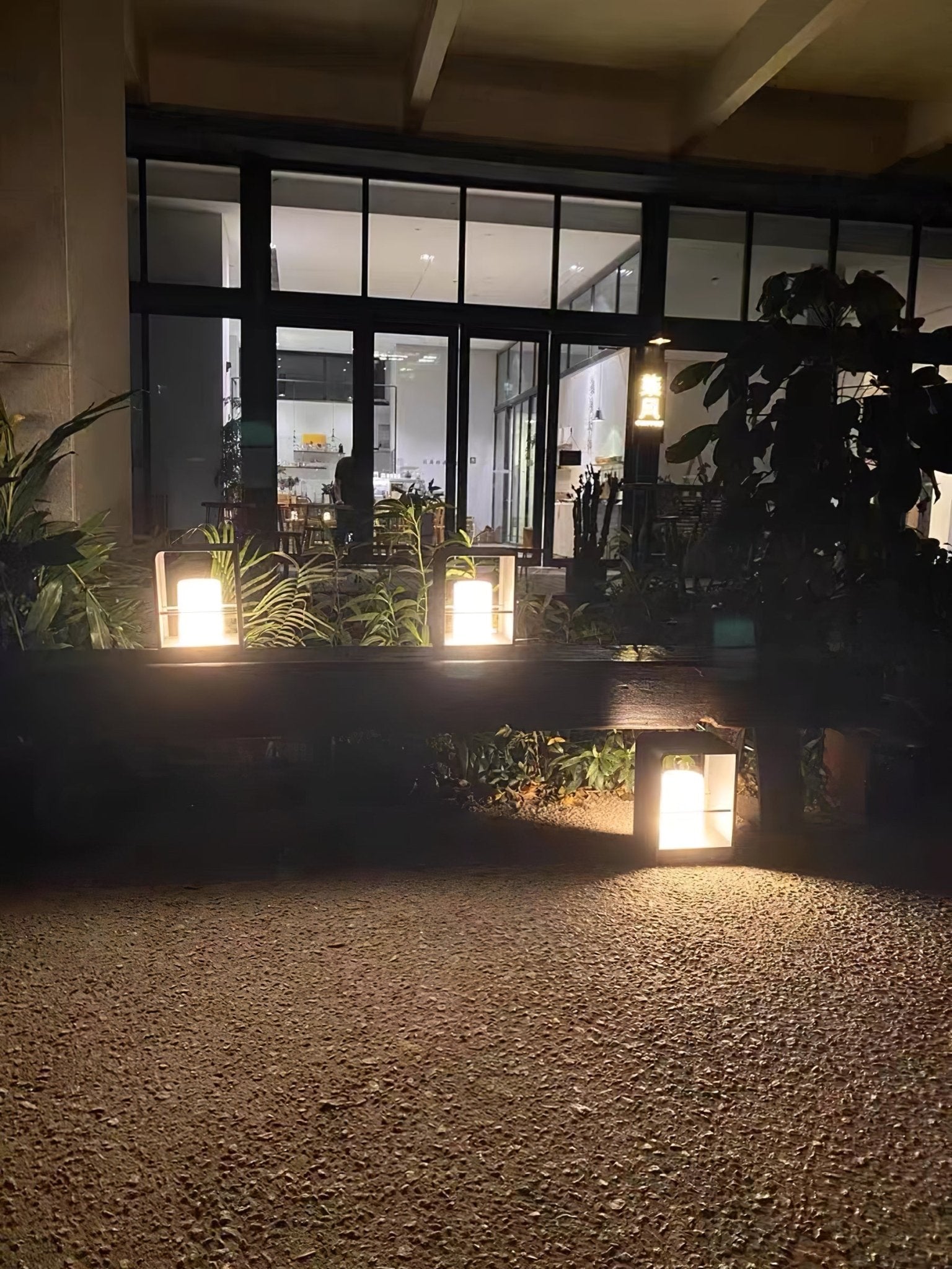 Lantern Garden Solar Exterior Light - Dia 20 cm x H 45cm Stainless Steel, Outdoor Wall Light, detail 13