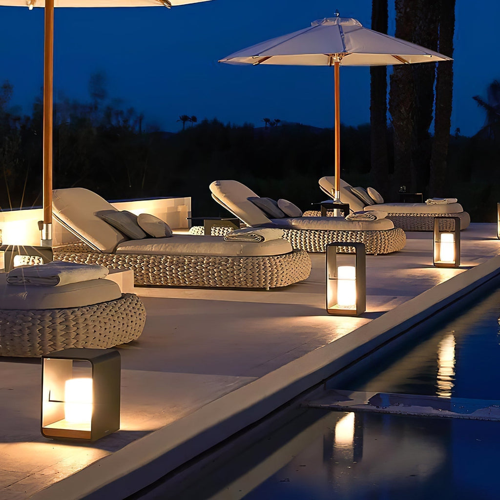 Lantern Garden Solar Exterior Light - Dia 20 cm x H 45cm Stainless Steel, Outdoor Wall Light, detail 26