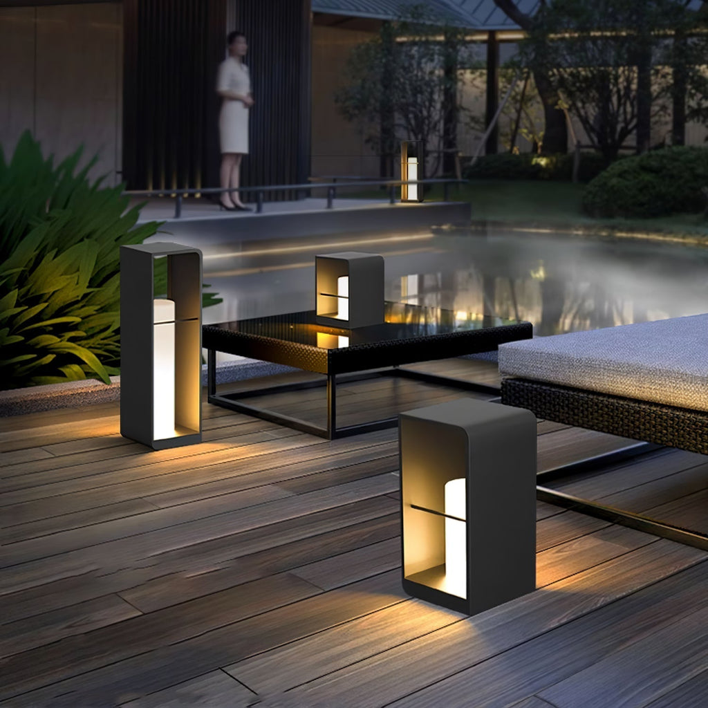 Lantern Garden Solar Exterior Light - Dia 20 cm x H 45cm Stainless Steel, Outdoor Wall Light, detail 39