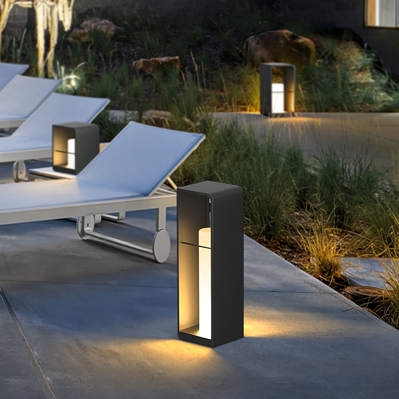 Lantern Garden Solar Exterior Light - Dia 20 cm x H 45cm Stainless Steel, Outdoor Wall Light, detail 18