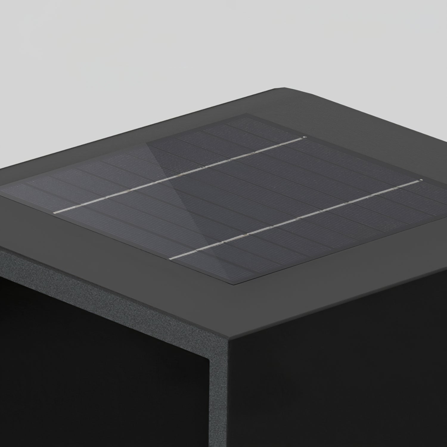 Lantern Garden Solar Exterior Light - Dia 20 cm x H 45cm Stainless Steel, Outdoor Wall Light, detail 38