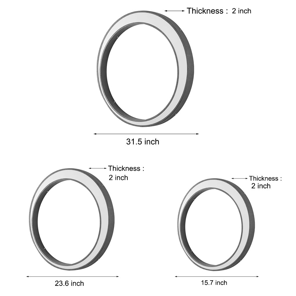 Circular Moon Led Waterproof Ip65 Contemporary Exterior Wall Fixtures Wall Light, Outdoor Wall Light, detail 11