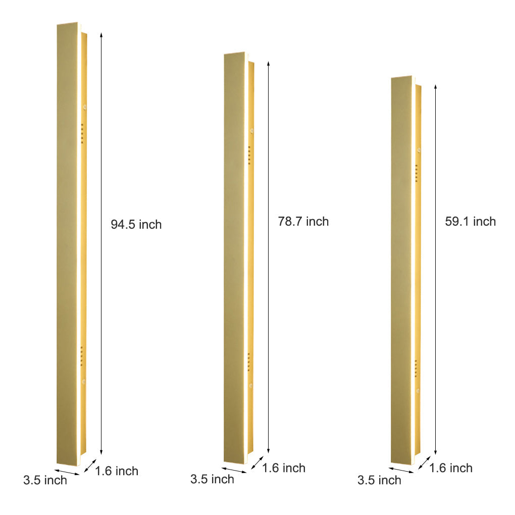 Exterior Waterproof Rust-proof Clean-Lined Strip LED Wall Fixtures Garden Light, Outdoor Wall Light, detail 16