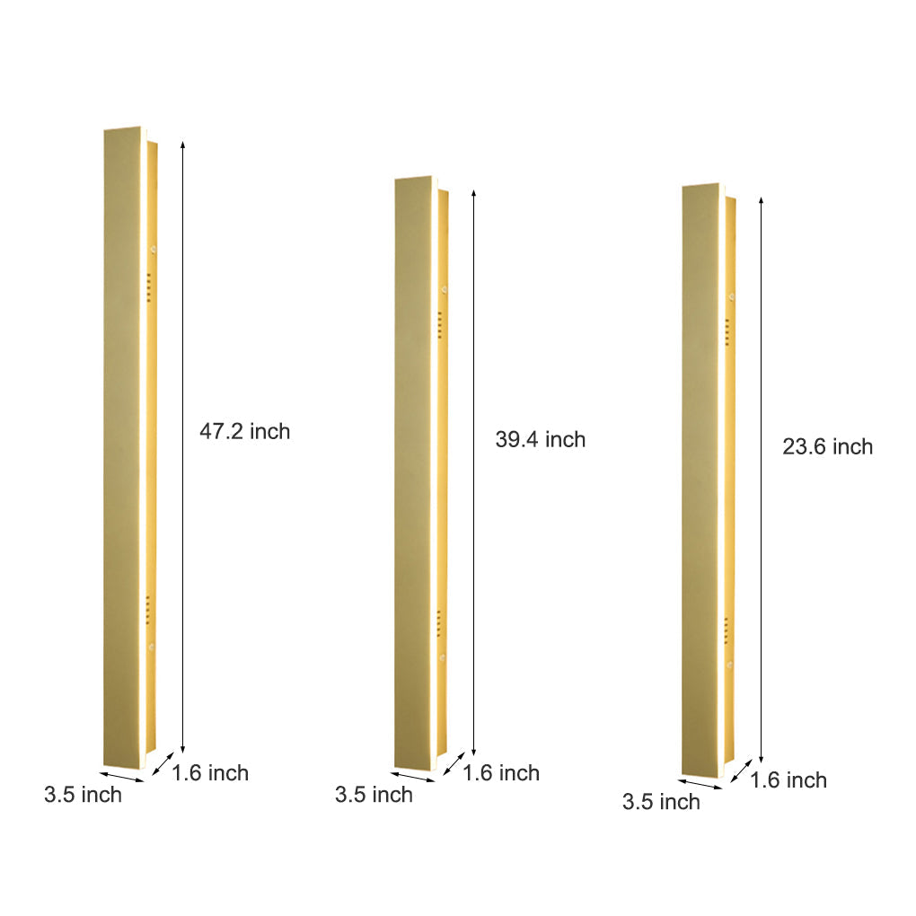 Exterior Waterproof Rust-proof Clean-Lined Strip LED Wall Fixtures Garden Light, Outdoor Wall Light, detail 15
